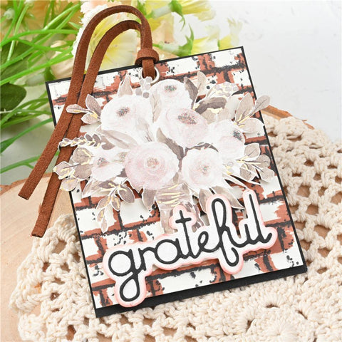 Grateful Word Decor Dies - Inlovearts
