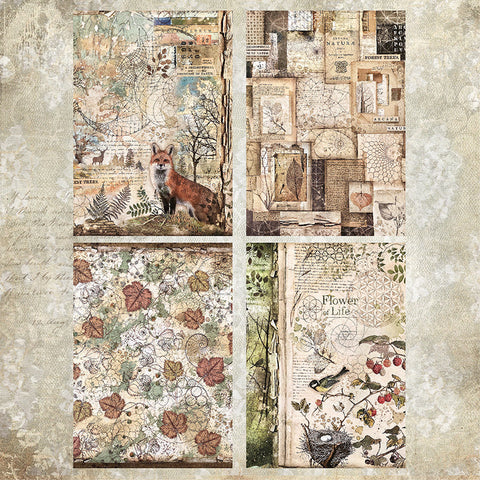Inlovearts Fox In Forest Scrapbook & Cardstock Paper