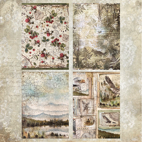 Inlovearts Fox In Forest Scrapbook & Cardstock Paper