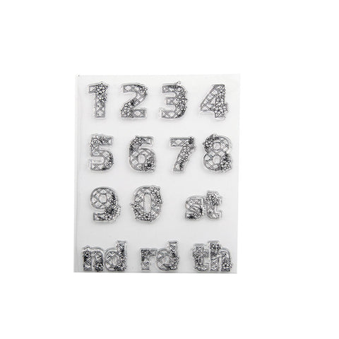 Inlovearts Numbers Clear Stamps