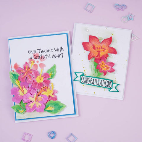 Inloveartshop Morning Glory Flowers 3D Cutting Dies