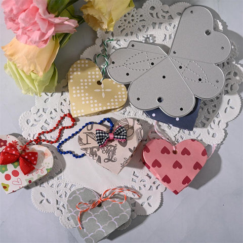 Inloveartshop Mini 3D Heart Box Cutting Dies