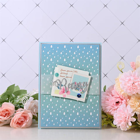 Inloveartshop Raindrop Background Board Cutting Dies