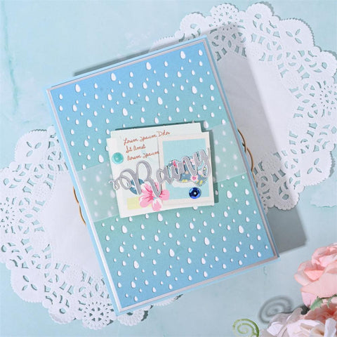 Inloveartshop Raindrop Background Board Cutting Dies