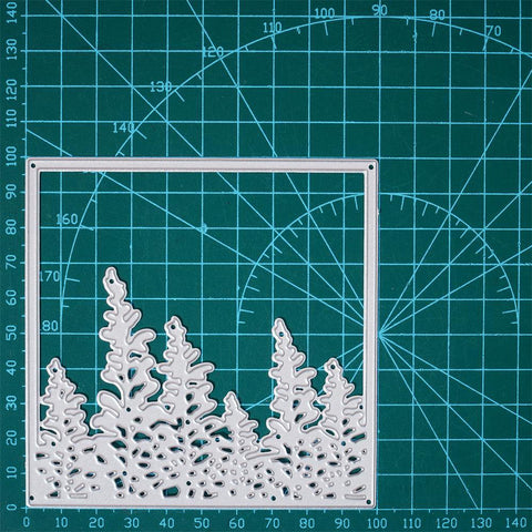 Inloveartshop Floral Wisteria Square Frame Cutting Dies