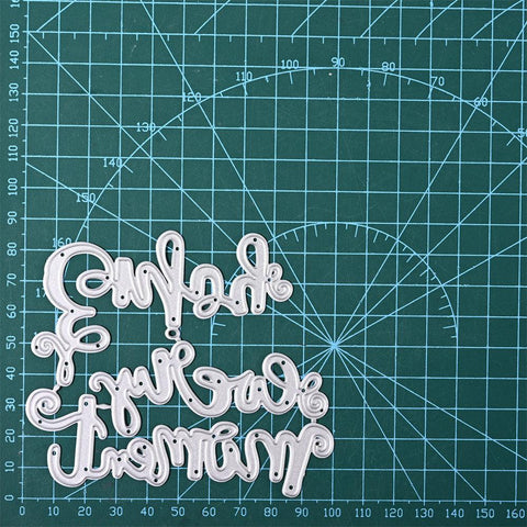 Inloveartshop "Enjoy Every Moment" Words Cutting Dies