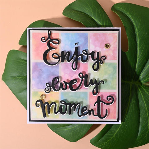 Inloveartshop "Enjoy Every Moment" Words Cutting Dies