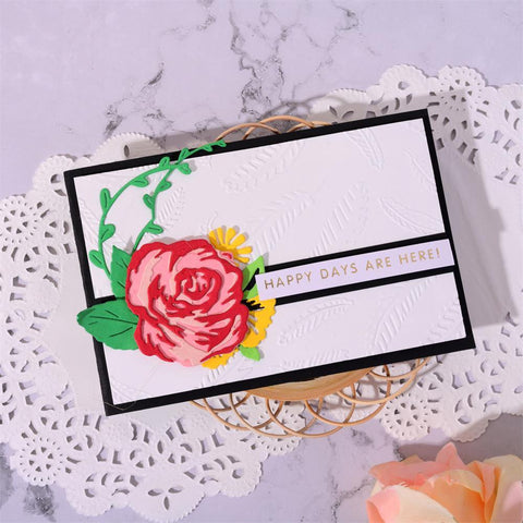 Inloveartshop Splicing Layered Rose Flower Cutting Dies