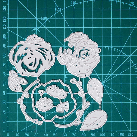 Inloveartshop Splicing Layered Rose Flower Cutting Dies