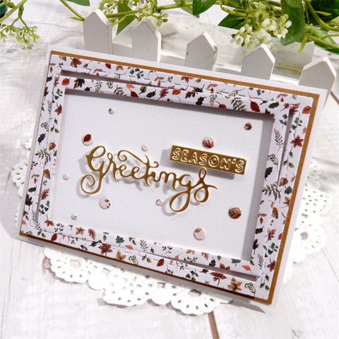 Inlovearts Speckled Pattern Border Cutting Dies