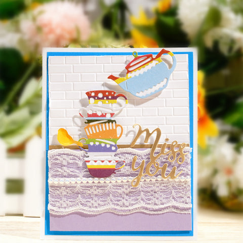 Inlovearts Stacking Teapots Cutting Dies