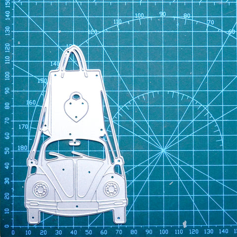 Inlovearts Car With Shopping Bags Metal Cutting Dies