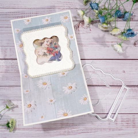 Inlovearts Foldable 3D Square Frame Cutting Dies