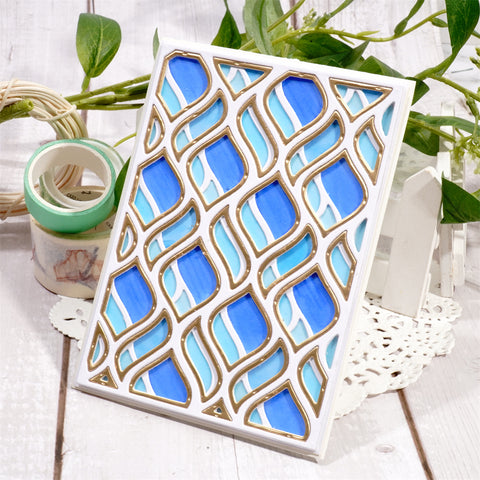 Inlovearts Rhombus Background Board Cutting Dies