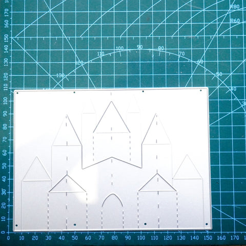 Inlovearts Foldable 3D Castle Metal Cutting Dies