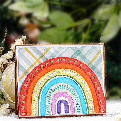 Inlovearts Rainbow-Shaped Decoration Metal Cutting Dies
