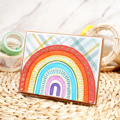 Inlovearts Rainbow-Shaped Decoration Metal Cutting Dies