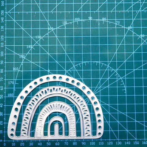Inlovearts Rainbow-Shaped Decoration Metal Cutting Dies