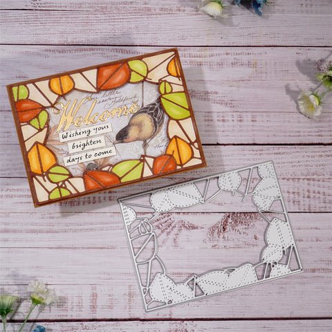 Inlovearts Leaves Frame Metal Cutting Dies