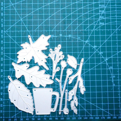 Inlovearts Flowers & Leaves in Cup Cutting Dies