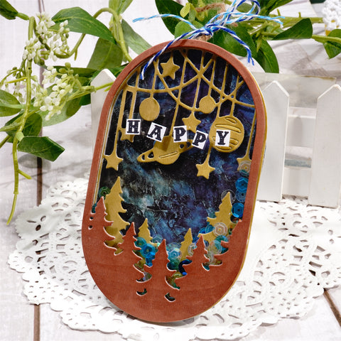 Inlovearts Layered Forest & Universe Metal Cutting Dies