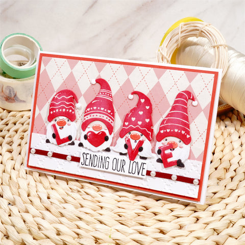 Inlovearts "LOVE" Gnomes Metal Cutting Dies