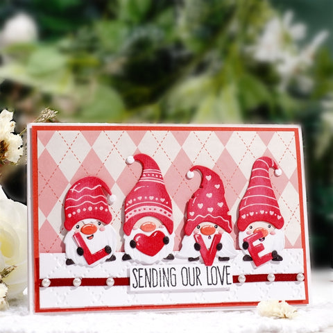 Inlovearts "LOVE" Gnomes Metal Cutting Dies