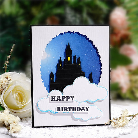 Inlovearts Medieval Castle Metal Cutting Dies