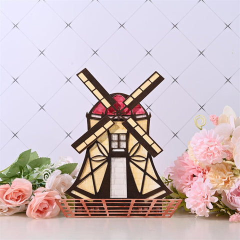 Inloveartshop Creative Windmill Model Border and Frame Cutting Dies