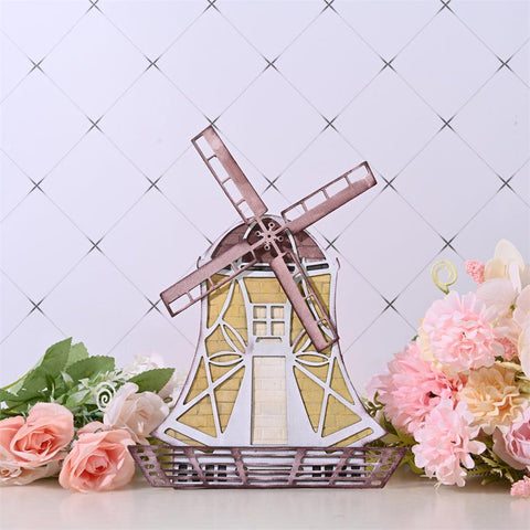Inloveartshop Creative Windmill Model Border and Frame Cutting Dies