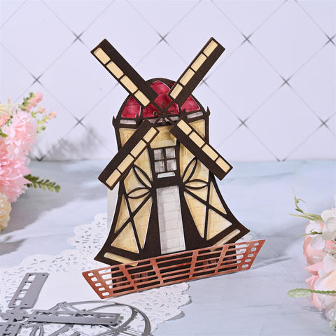 Inloveartshop Creative Windmill Model Border and Frame Cutting Dies