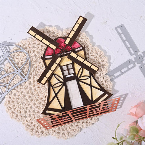 Inloveartshop Creative Windmill Model Border and Frame Cutting Dies