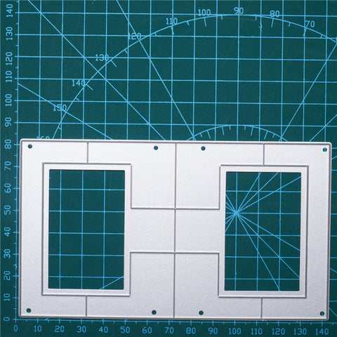 Inlovearts 3D Rectangle Metal Cutting Dies