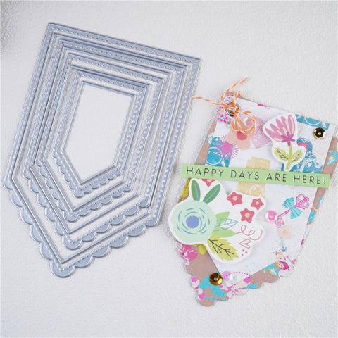 Inlovearts Stackable Tag Metal Cutting Dies
