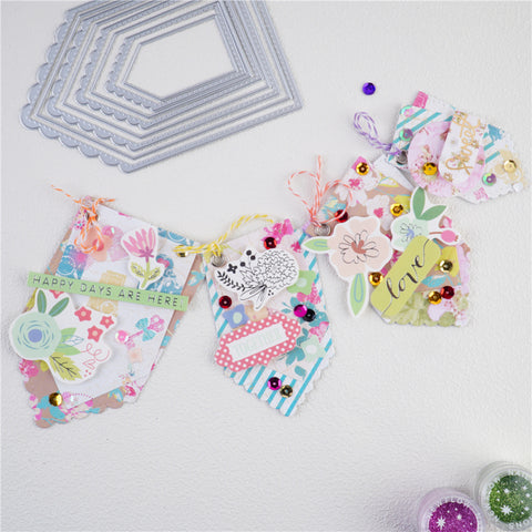 Inlovearts Stackable Tag Metal Cutting Dies