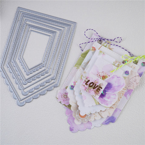 Inlovearts Stackable Tag Metal Cutting Dies