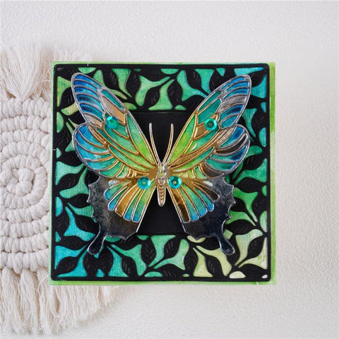 Inloveart Hollow Leaves Background Metal Cutting Dies