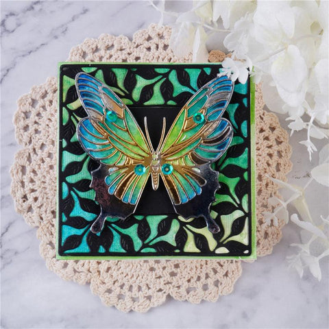 Inloveart Hollow Leaves Background Metal Cutting Dies