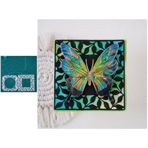 Inloveart Hollow Leaves Background Metal Cutting Dies