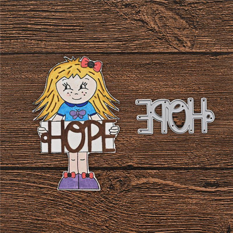 Inloveartshop "HOPE" Word Cutting Dies