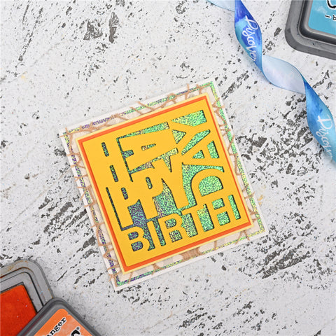 Inlovearts Happy Birthday Background Board Cutting Dies