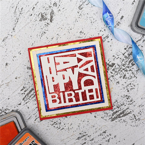 Inlovearts Happy Birthday Background Board Cutting Dies