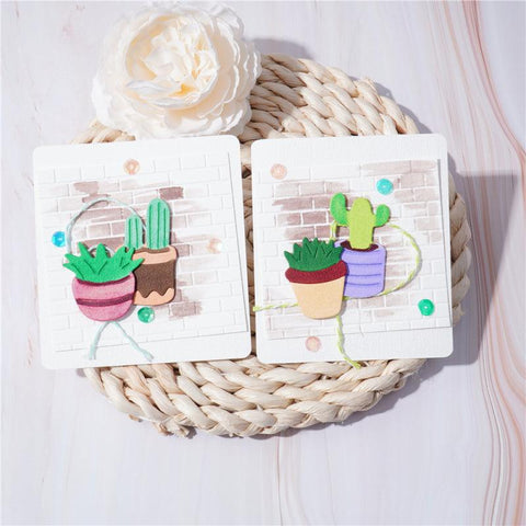 Inloveartshop Exquisite Potted Plants Home Decor Cutting Dies