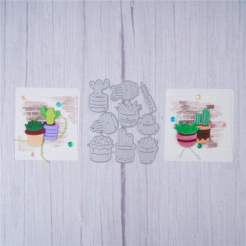 Inloveartshop Exquisite Potted Plants Home Decor Cutting Dies