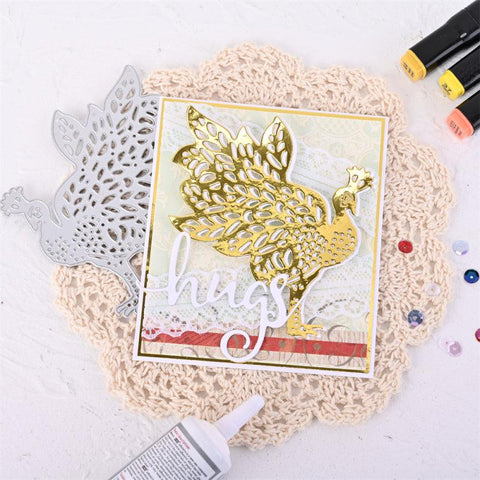 Inloveartshop Hollow Beautiful Peacock Cutting Dies