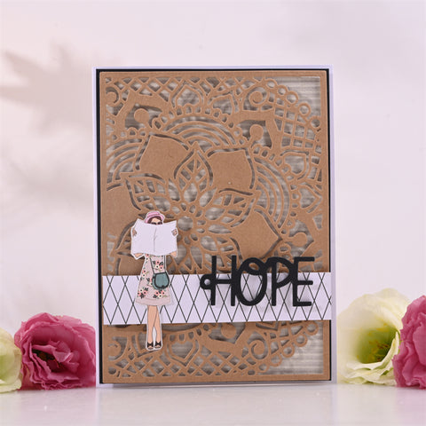 Flower Rectangle Background Cutting Dies