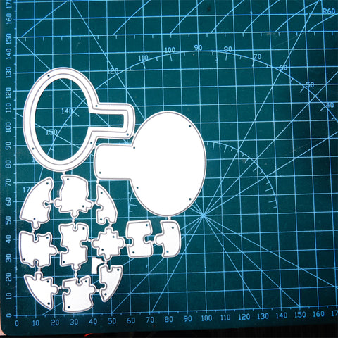 Inlovearts Chemical Experiment Bottle Puzzle Cutting Dies