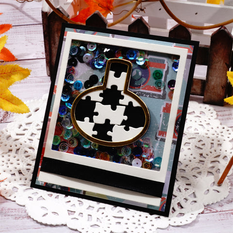 Inlovearts Chemical Experiment Bottle Puzzle Cutting Dies
