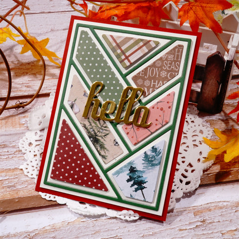 Inlovearts Splicing Rectangular Background Board Cutting Dies