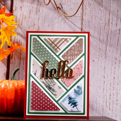 Inlovearts Splicing Rectangular Background Board Cutting Dies